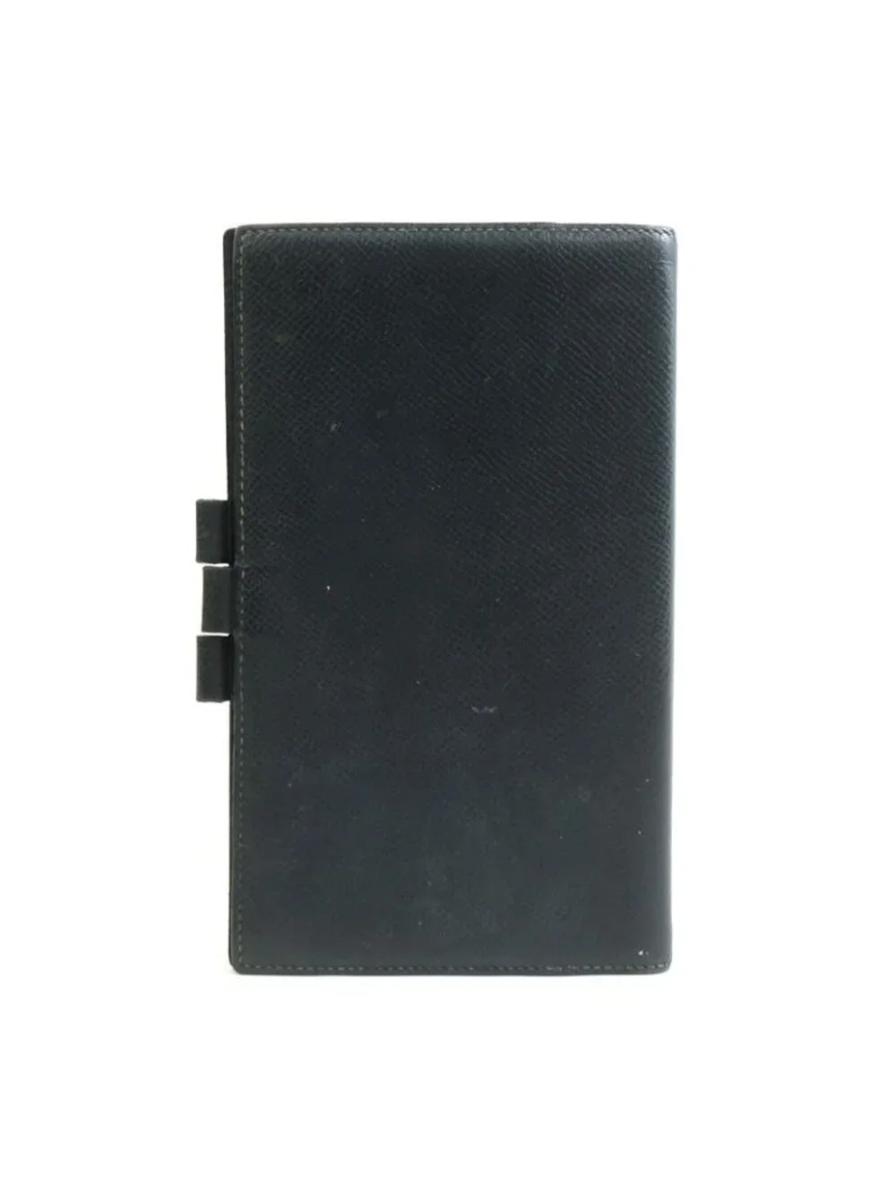 Hermes Notebook Cover Leather Black